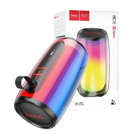 Hoco Wireless Speaker HC18 Jumper with Colorful Luminous Feature Black